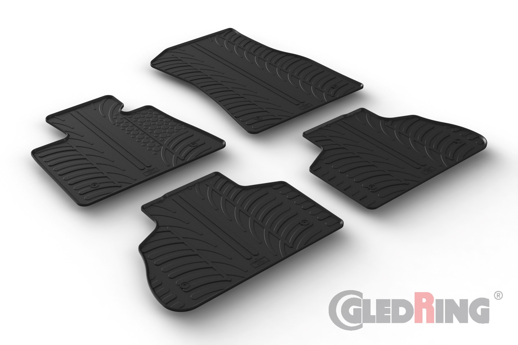 Original Gledring Passform Fußmatten Gummimatten 4 Tlg.+Fixing - BMW X5 G05 11.2018-> (Hybrid, Automatik)